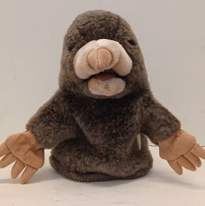 Folkmanis Little Mole Puppet 9" Cute Plush Imaginative Play Toy